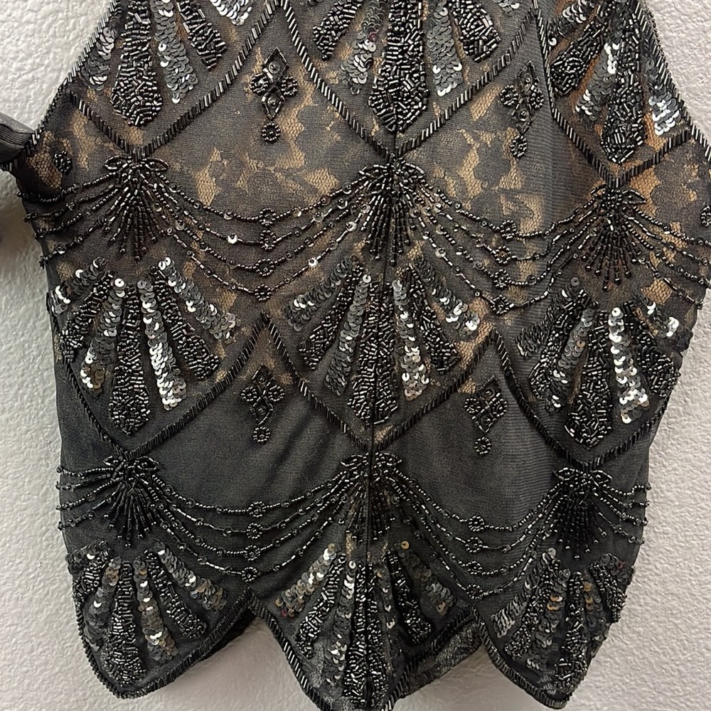 Cache Embellished Eaded Halter Top | Choker Neck … - image 6